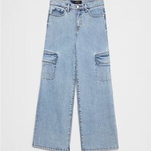 NWOT Banana Republic Light Wash High Rise Cargo Jeans